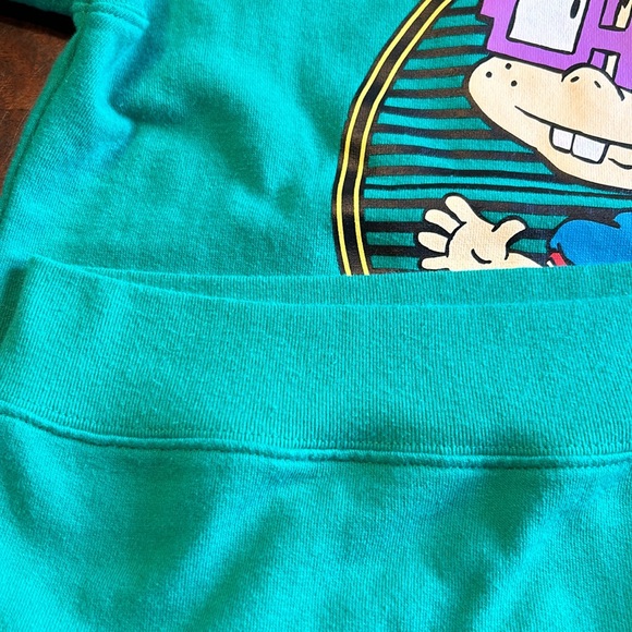 “Trust Me, I’m A Rugrat” Green Long Sleeve Sweatshirt Nickelodeon Large Vintage - Picture 8 of 12